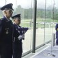 Colonel  and flag holder